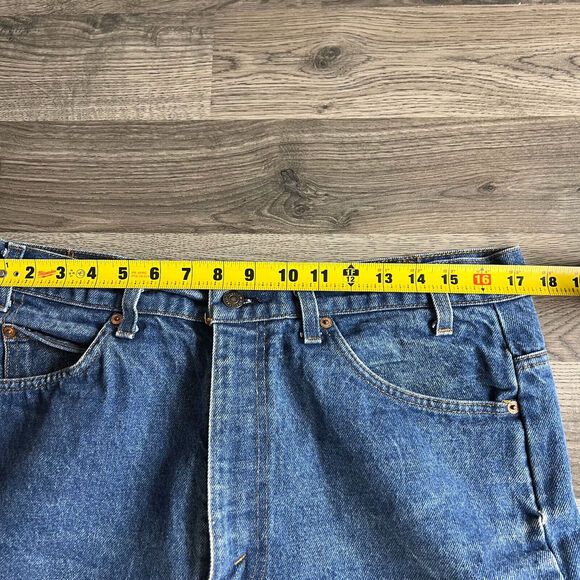 VTG Levis 517 Jeans Fits 34x26 Raw Hem Saddleman Orange Tab‎ 1980s Made in USA - Picture 10 of 10